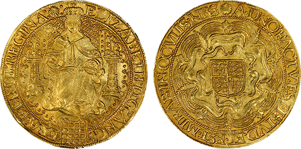 Antiker Gold Sovereign von Elizabeth I, England